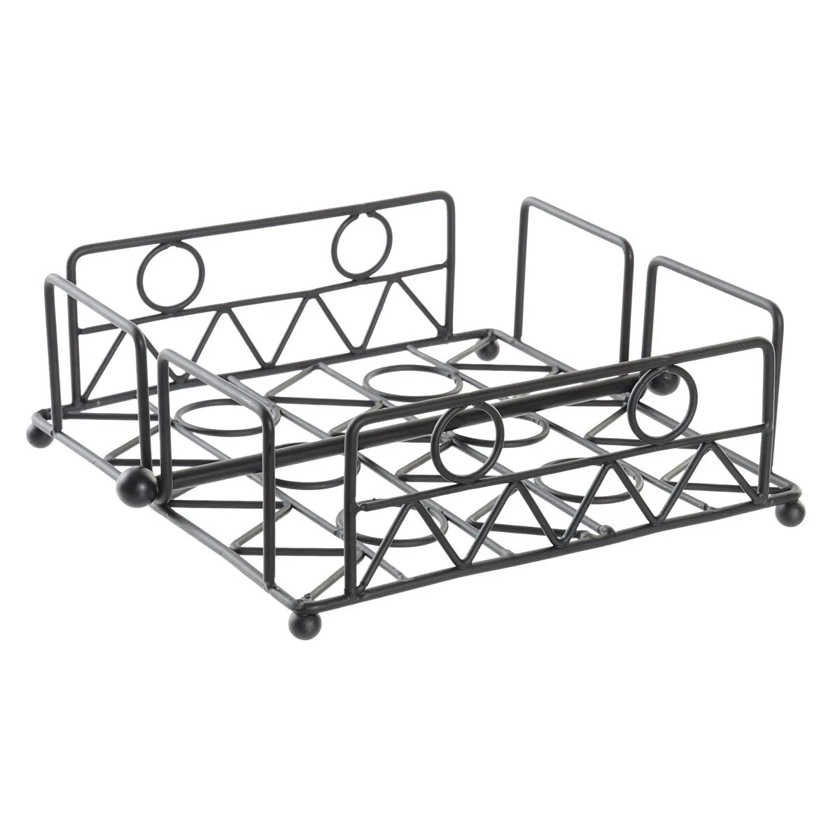 Porte serviettes dkd home decor geometrique noir metal 18 x 18 x 7 cm s303724062. Diaytar : Votre guide shopping pour une sélection exigeante de produits tendance, technologiques et domestiques
