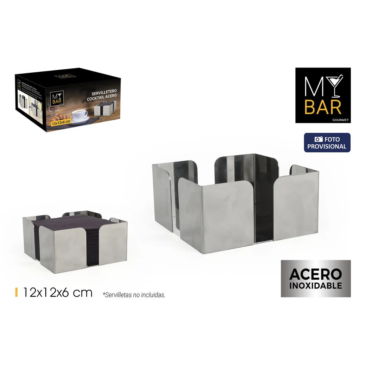 Porte serviettes my bar acier 12 x 12 x 6 cm 24 unites s223883593. Notre philosophie Diaytar : vous offrir une plateforme unique où produits généraux, tendances et technologies convergent harmonieusement
