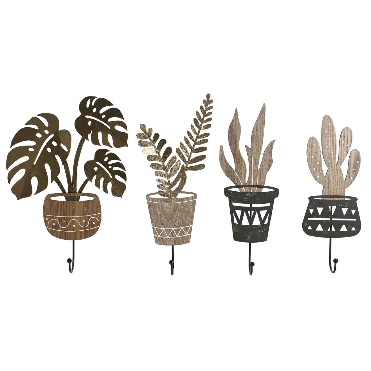 Portemanteau home esprit naturel metal bois mdf 16 x 4 x 30 cm 4 unites s306033392. Diaytar, c'est la certitude de faire un choix judicieux. Chaque produit dans notre catalogue a passé nos tests exigeants.