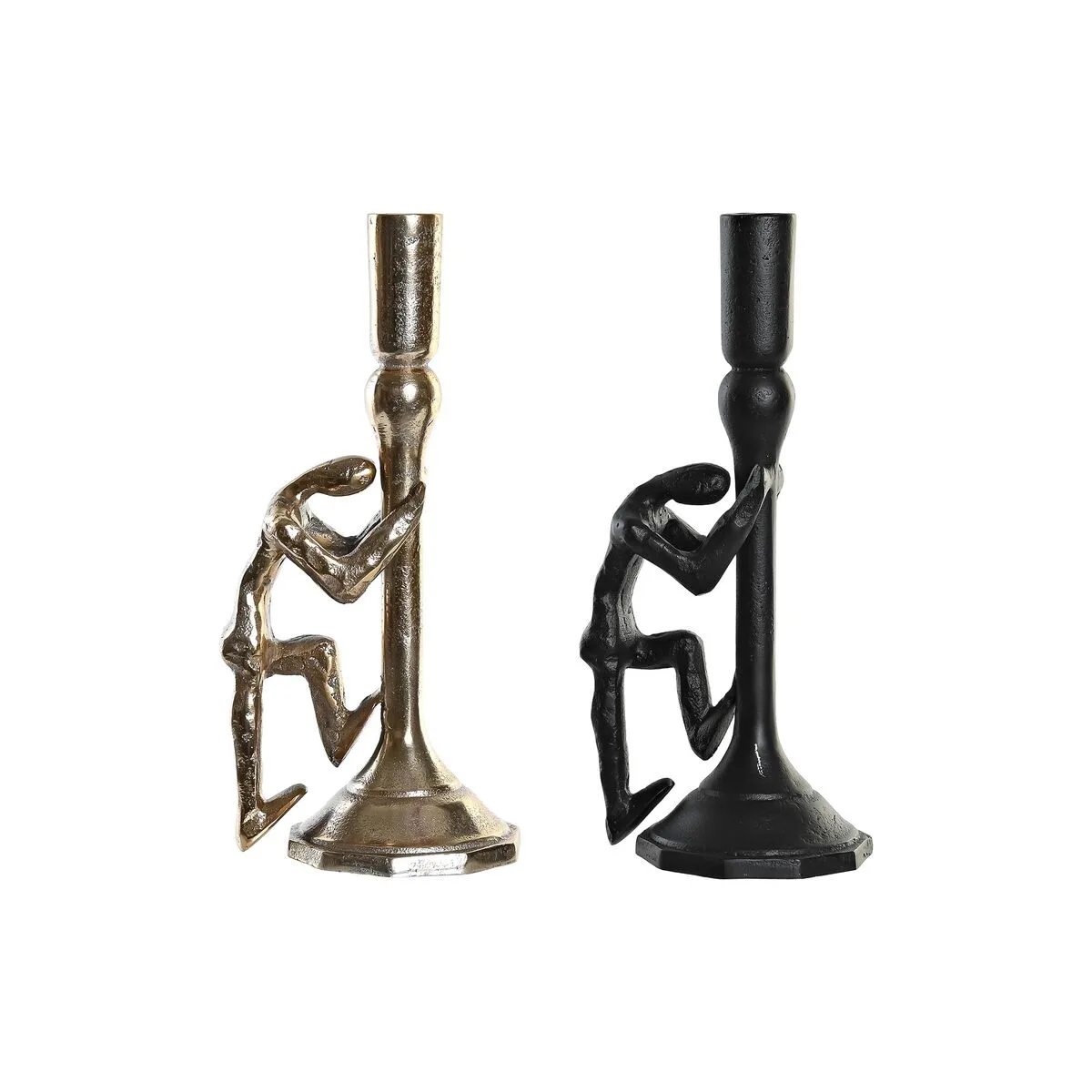 Pot a bougie dkd home decor 12 x 10 x 27 cm champagne noir aluminium moderne 2 unites s302761029. Diaytar révolutionne votre façon de faire du shopping en ligne !
