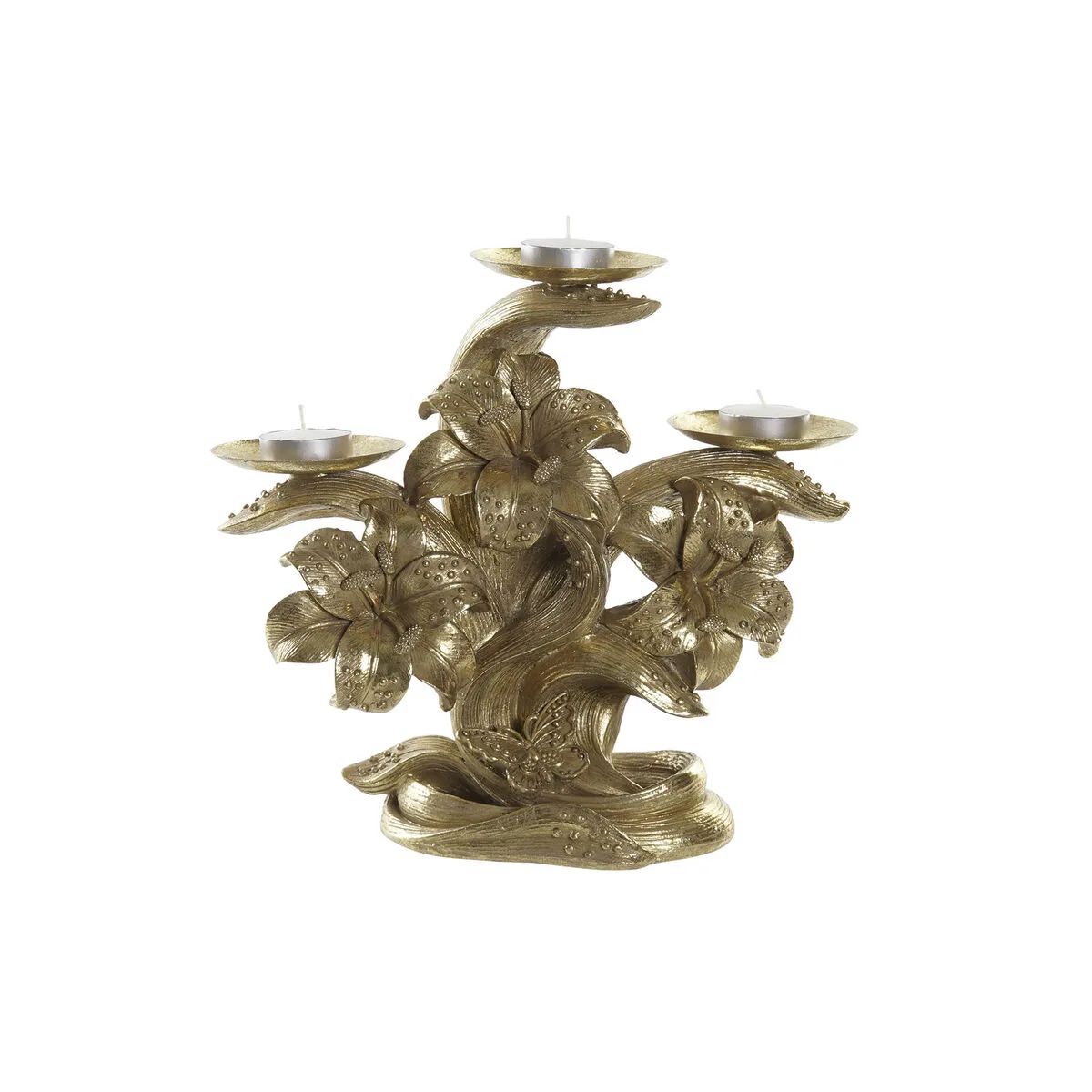 Pot a bougie dkd home decor 26 x 12 x 23 cm fleur dore resine s303757846. Diaytar défend une idée forte : le shopping en ligne doit être une aventure qui éveille la curiosité et comble les besoins