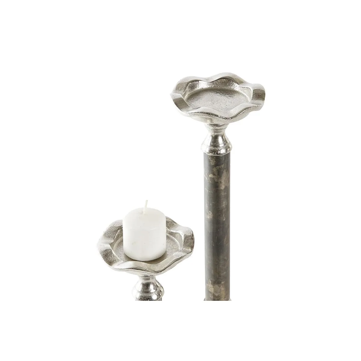 Pot a bougie dkd home decor aluminium 10 x 10 x 31 5 cm moderne 2 unites s303876247. Chez Diaytar, chaque détail compte pour votre satisfaction totale.