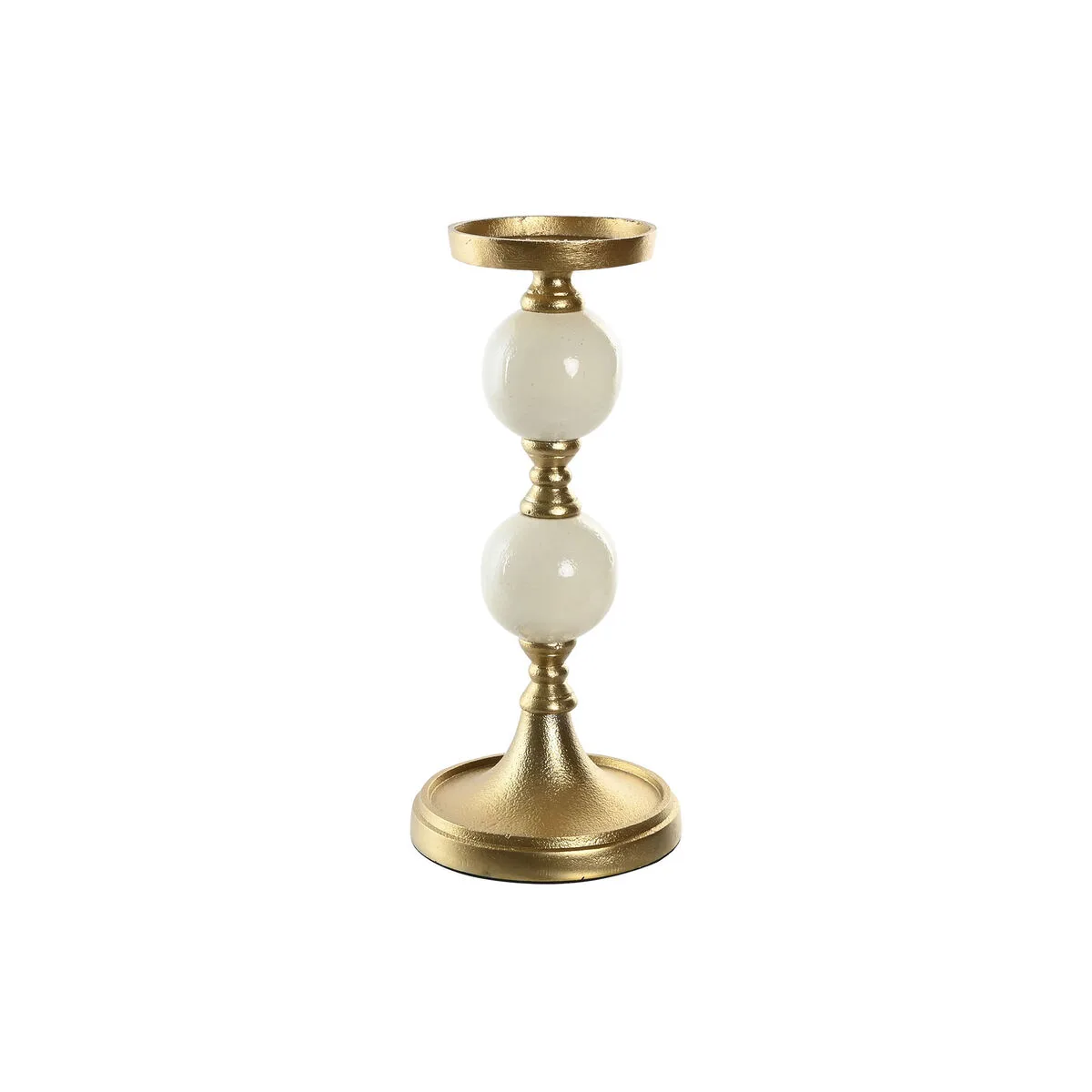 Pot a bougie home esprit blanc dore aluminium moderne 15 x 15 x 33 cm s306114912. Votre style, votre personnalité, nos produits : bienvenue chez Diaytar !