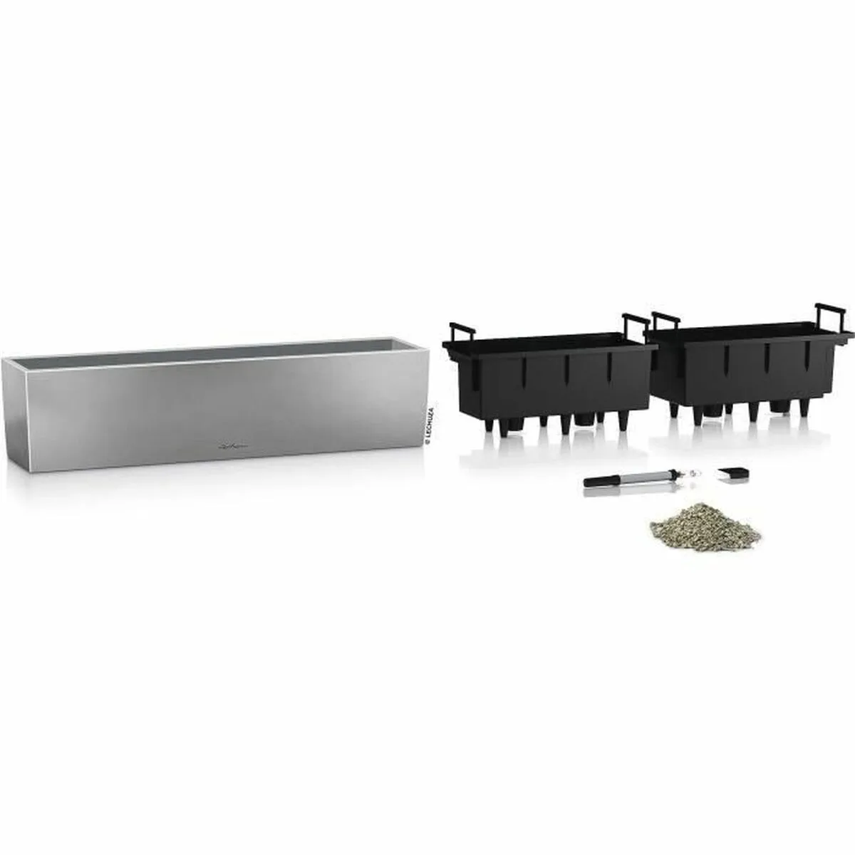 Pot auto arrosant lechuza argente 79 x 19 x 19 cm rectangulaire s7100034876. Nous sommes les storytellers du produit ordinaire devenu extraordinaire. Bienvenue dans le récit Diaytar.