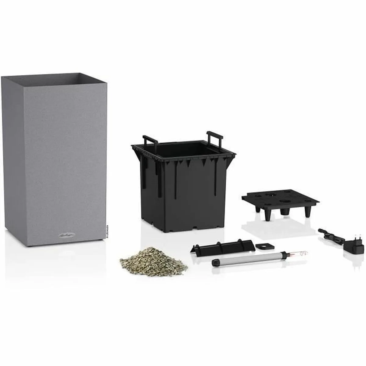 Pot auto arrosant lechuza gris 40 x 40 x 56 cm led s719875810. Diaytar, le trait d'union entre vos besoins pratiques et vos aspirations esthétiques, à travers une offre généraliste pointue