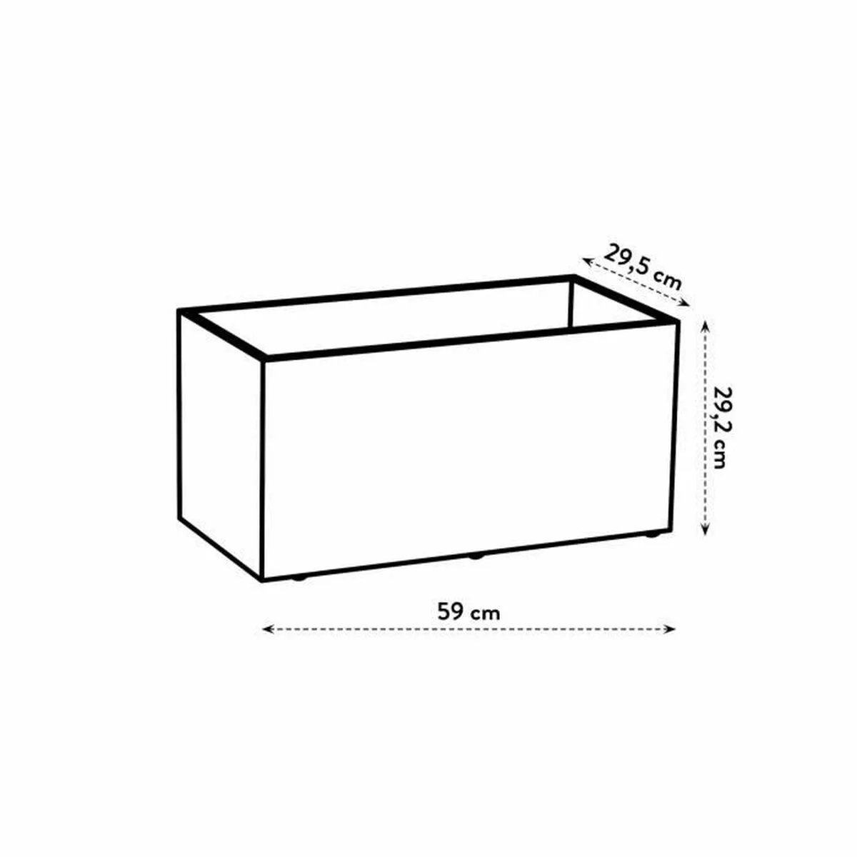 Pot elho 59 x 30 x 29 cm blanc plastique rectangulaire moderne s719665885. Diaytar : là où le shopping devient une forme d'art. Curateur d'un quotidien plus beau et plus fonctionnel.
