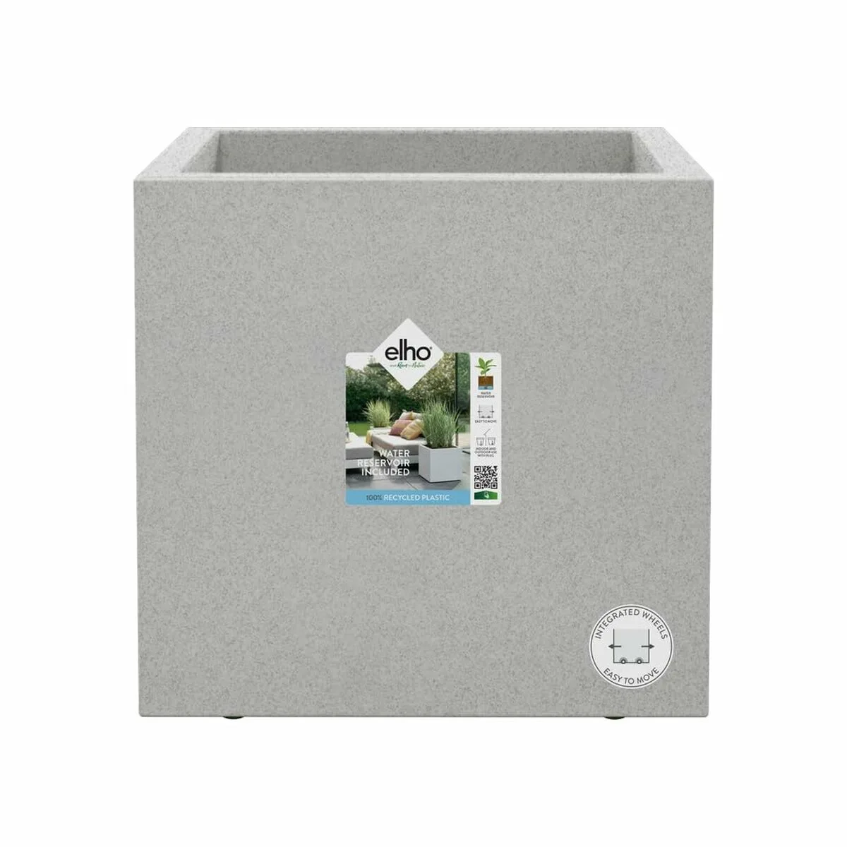 Pot elho blanc o 39 cm plastique carre moderne s719665512. Diaytar Home : Créez l'atmosphère parfaite dans chaque pièce de votre maison.