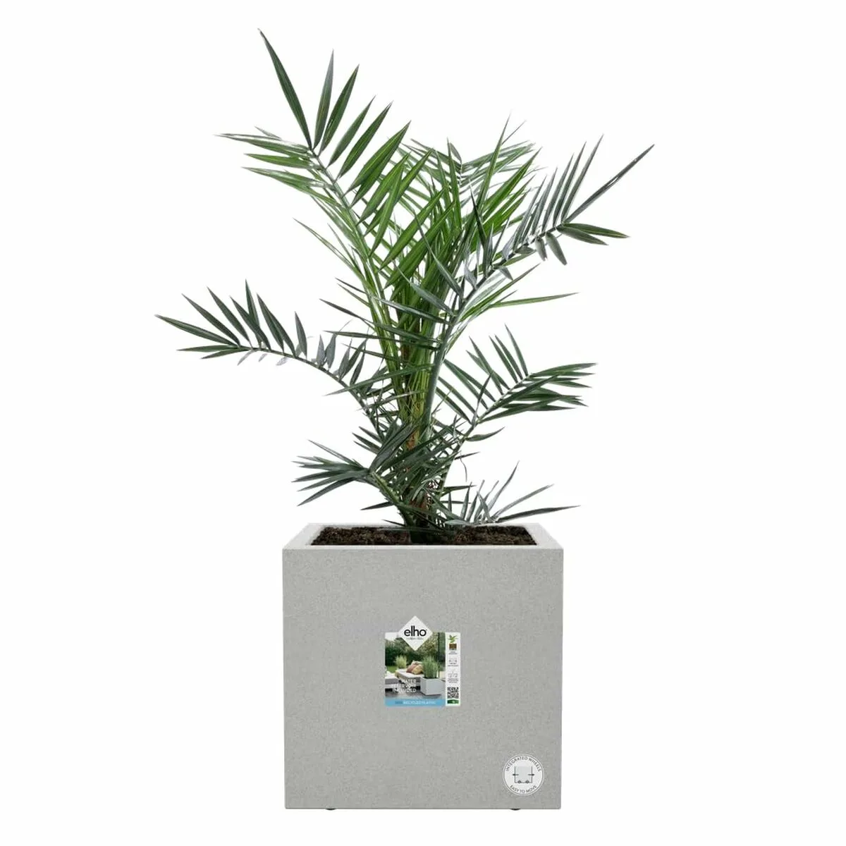 Pot elho blanc o 39 cm plastique carre moderne s719665581. Nous sommes Diaytar, les architectes de votre espace de vie en ligne, meublé avec les meilleurs produits du moment