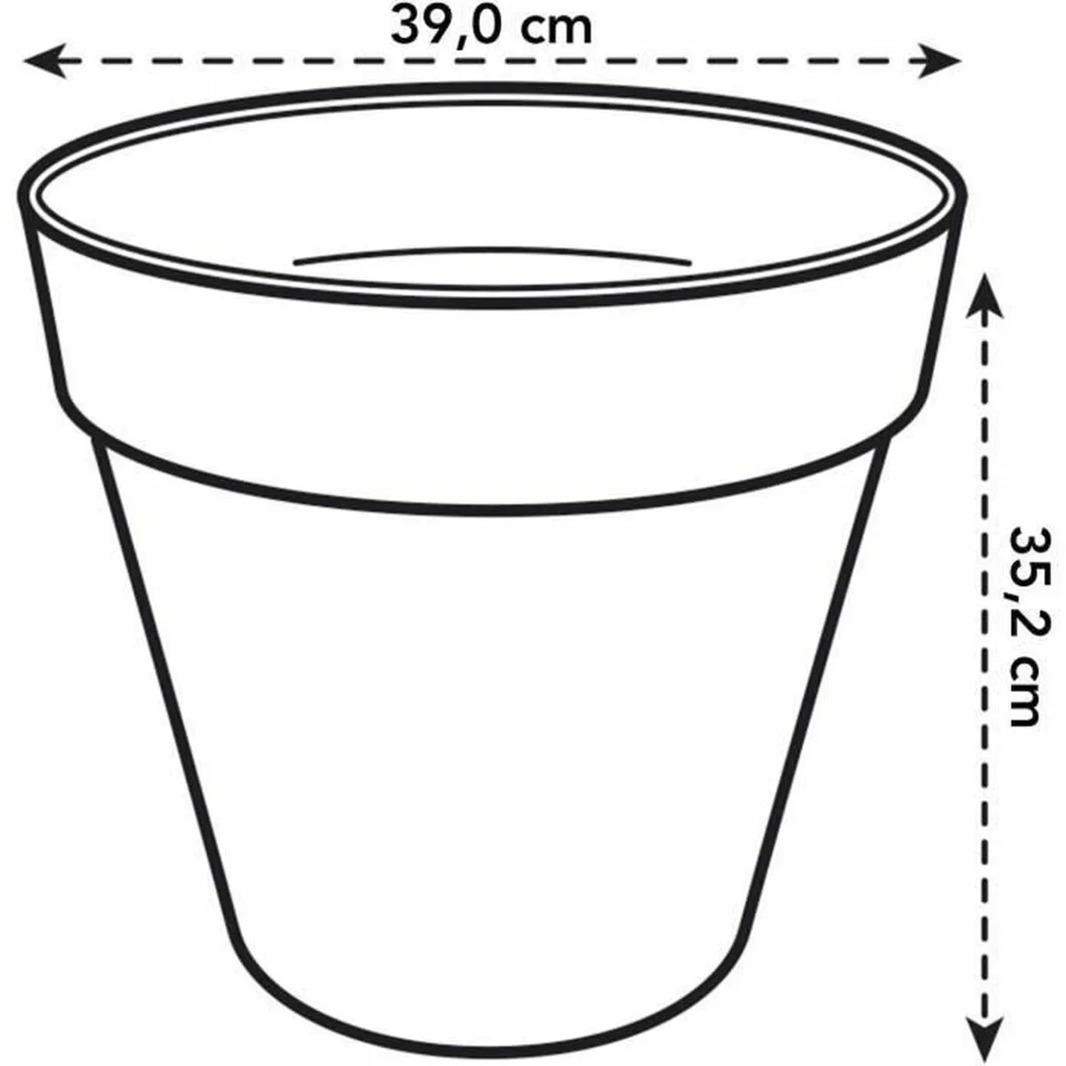 Pot elho ronde plastique o 40 cm s718975677. Diaytar, c'est la vitrine ultime des produits qui comptent vraiment, ceux qui simplifient et embellissent existant.