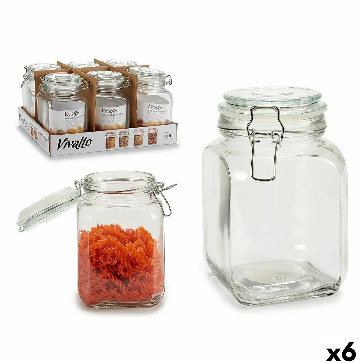Pot en verre vivalto cw 41200f dh6 transparent argente 1 2 l 6 unites s363328561. Bienvenue dans le cercle très sélect des acheteurs inspirés. Diaytar révèle les produits qui définiront demain.