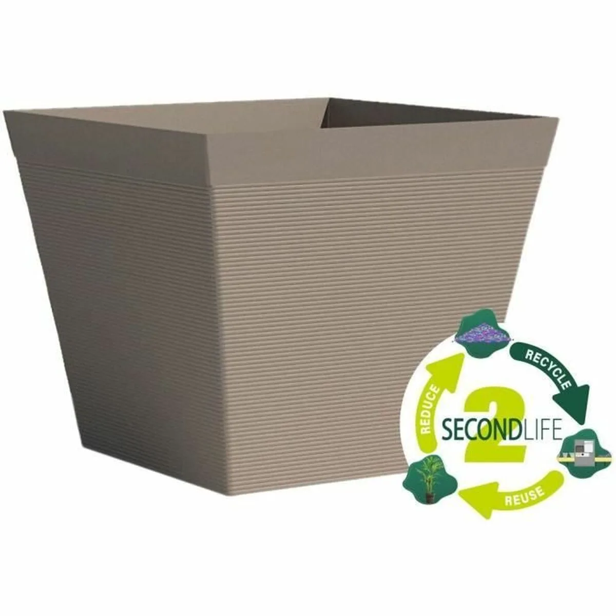 Pot garden id taupe carre 39 x 33 cm s7100981375. Exprimez votre personnalité avec les accessoires tendance de Diaytar.