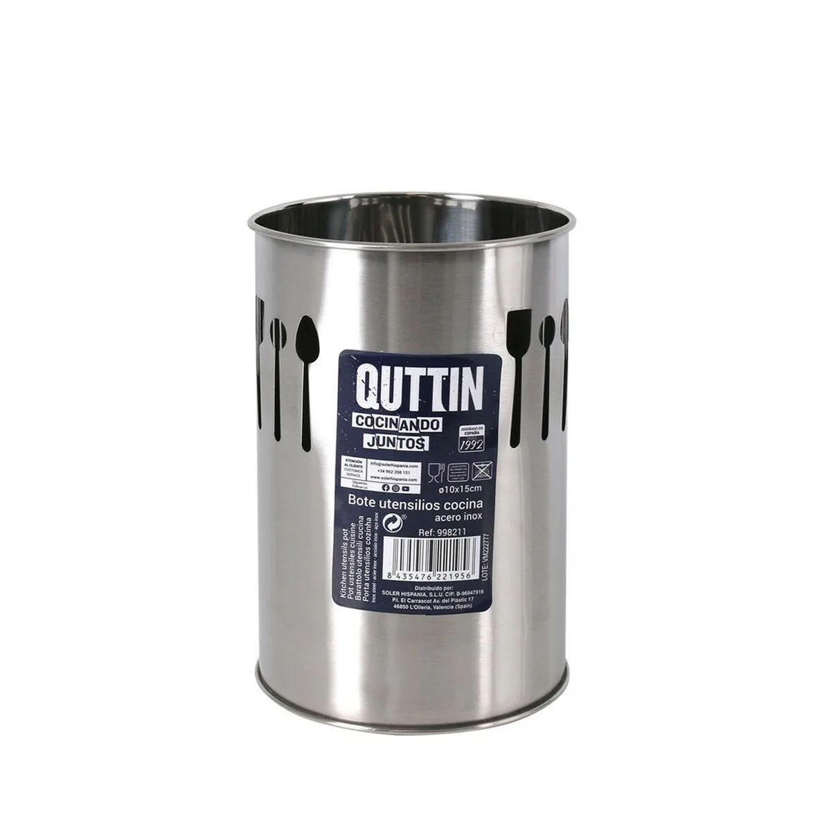 Pot pour ustensiles de cuisine quttin acier inoxydable 10 x 15 x 10 cm argente 12 unites s222870179. Diaytar, c'est l'assurance de découvrir des produits que vous ne trouverez nulle part ailleurs, tous domaines confondus