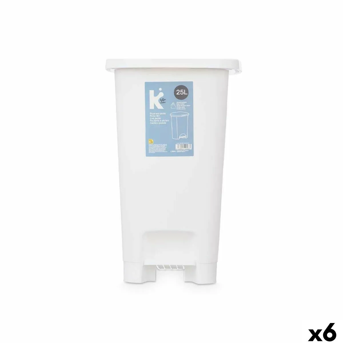 Poubelle a pedale abk 142 2 blanc plastique 25 l 6 unites s363293523. Révélez votre style avec la collection capsule Diaytar, limitée et exclusive.