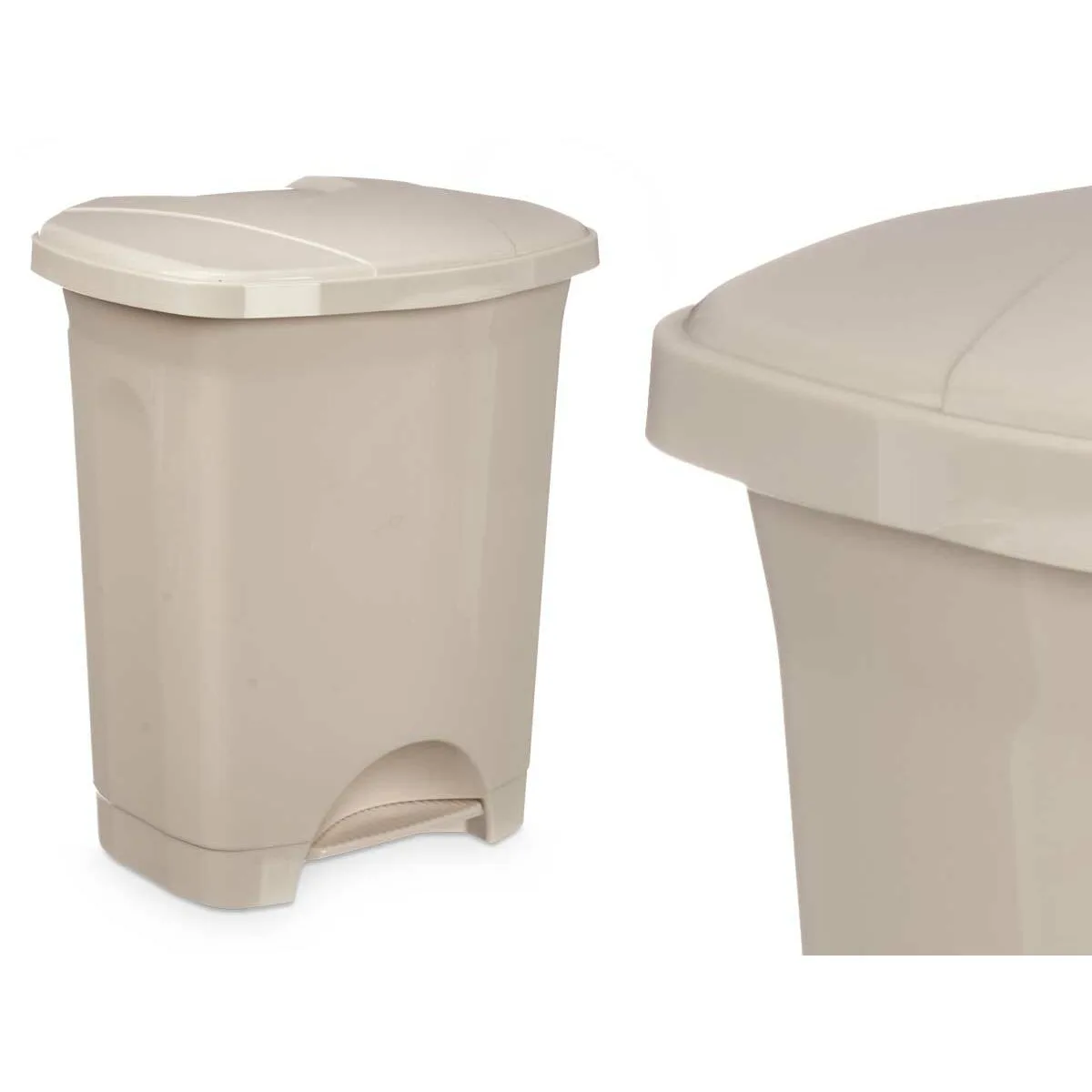 Poubelle a pedale beige plastique 10 l 8 unites s363234940. Diaytar Home : Créez l'atmosphère parfaite dans chaque pièce de votre maison.
