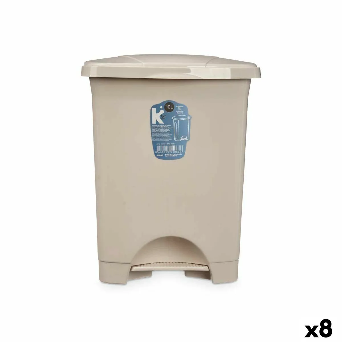 Poubelle a pedale beige plastique 10 l 8 unites s363234999. Chez Diaytar, chaque achat est une expérience unique. Explorez notre sélection premium !