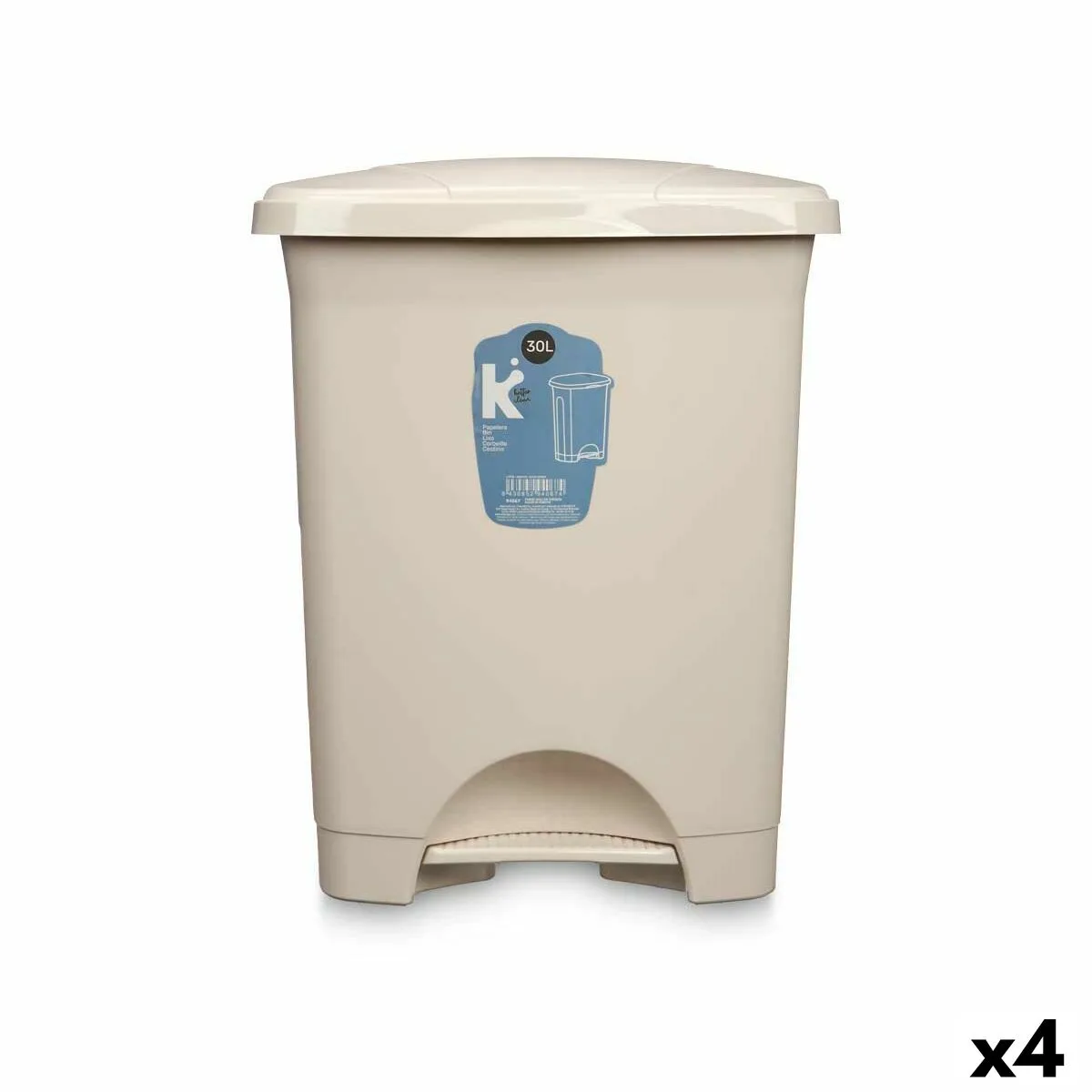 Poubelle a pedale beige plastique 30 l 4 unites s363235741. Pour un shopping sans limites : Diaytar déniche pour vous le meilleur des produits généraux, électroniques et de style de vie