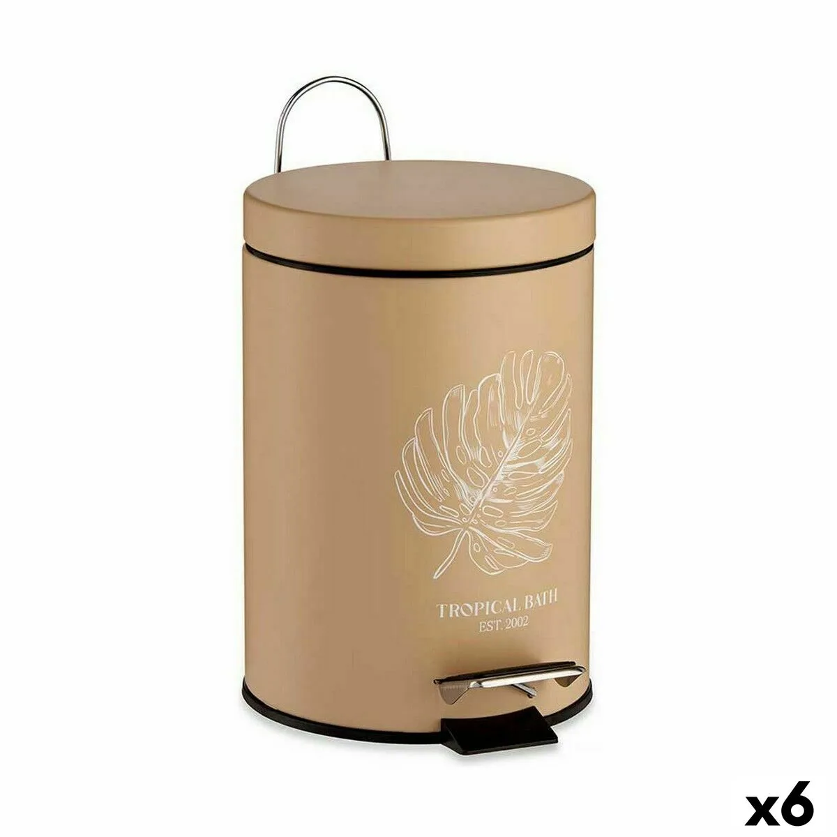 Poubelle a pedale berilo tropical bath blanc beige acier plastique 3 l 6 unites s362580765. Diaytar : Parce que vous méritez le meilleur, nous sélectionnons l'excellence.