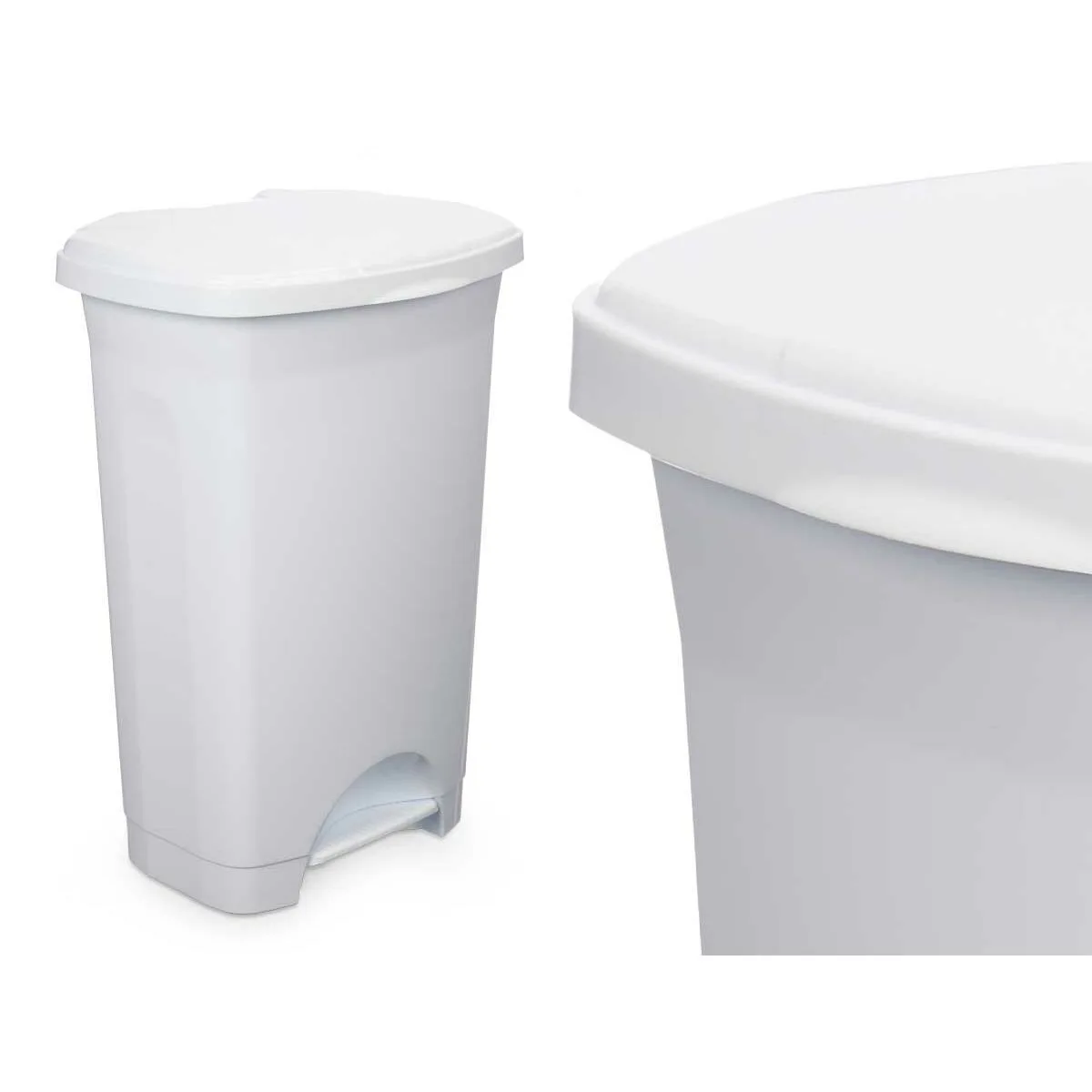 Poubelle a pedale blanc plastique 50 l 3 unites s363235947. Oubliez tout ce que vous savez sur le e-commerce. Diaytar réécrit les règles avec une offre audacieuse et éclectique.