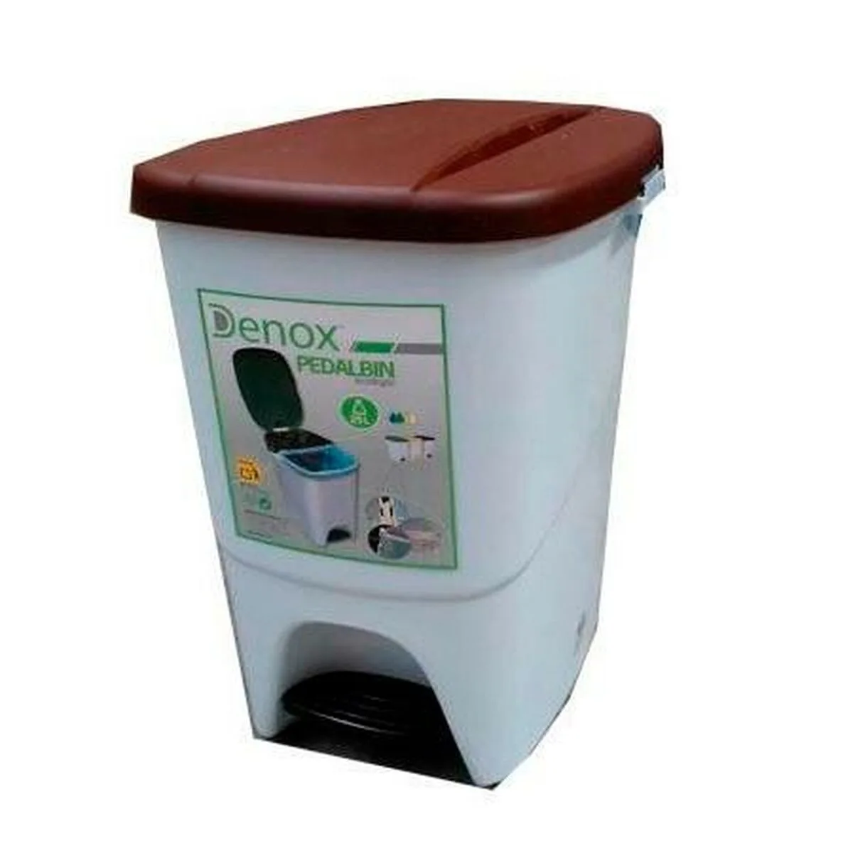 Poubelle a pedale denox blanc marron rectangulaire 25 l s841950489. Chez Diaytar, nous ne vendons pas que des produits, nous proposons des solutions, du rêve et un peu de magie au quotidien