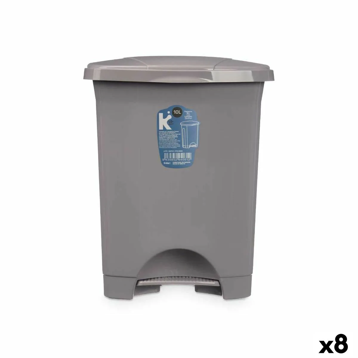 Poubelle a pedale gris plastique 10 l 8 unites s363234577. Explorez la galerie virtuelle Diaytar et laissez-vous séduire par nos produits généraux tendance et nos inventions électroniques exclusives