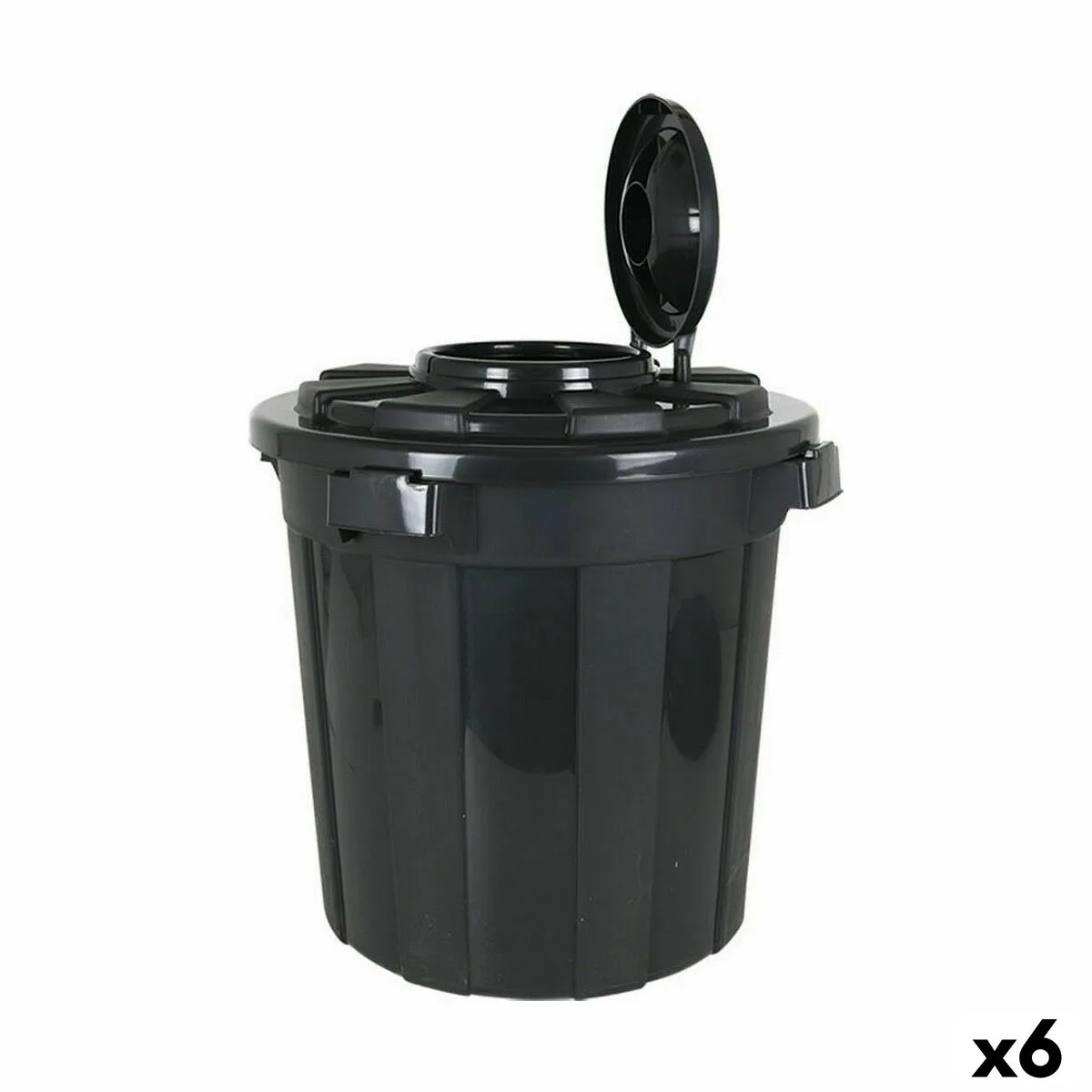 Poubelle dem hop 50 l noir 49 5 x 49 5 x 50 cm 6 unites s222841832. Votre foyer mérite le style et le confort des produits Diaytar Home.