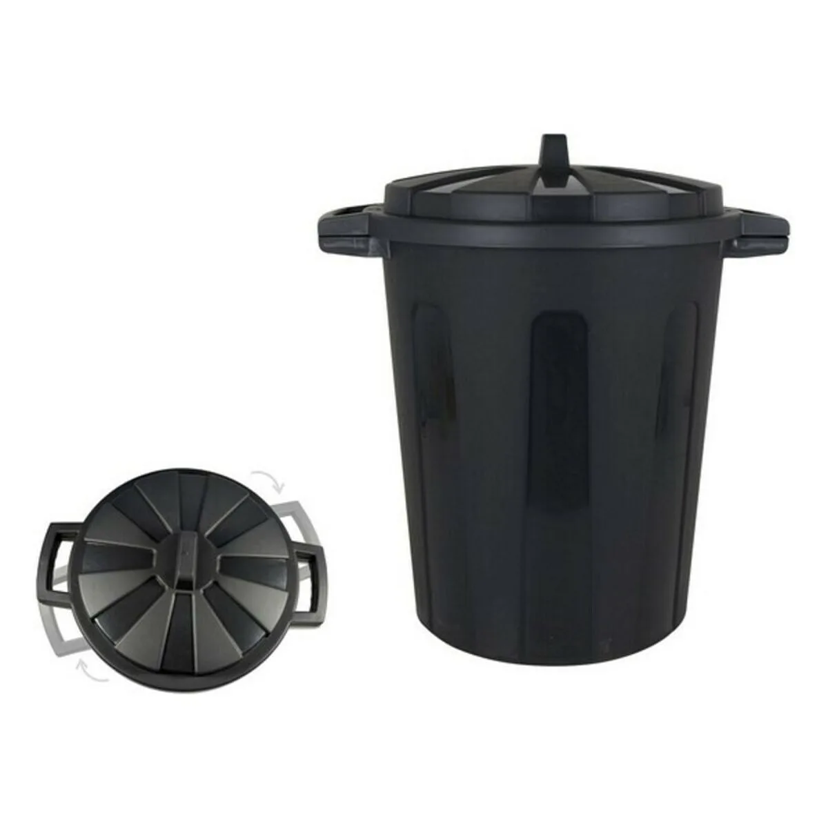 Poubelle dem noir avec couvercle s220118715. L'ADN de Diaytar : un mélange éclectique et raffiné de produits qui parle aussi bien aux geeks qu'aux esthètes
