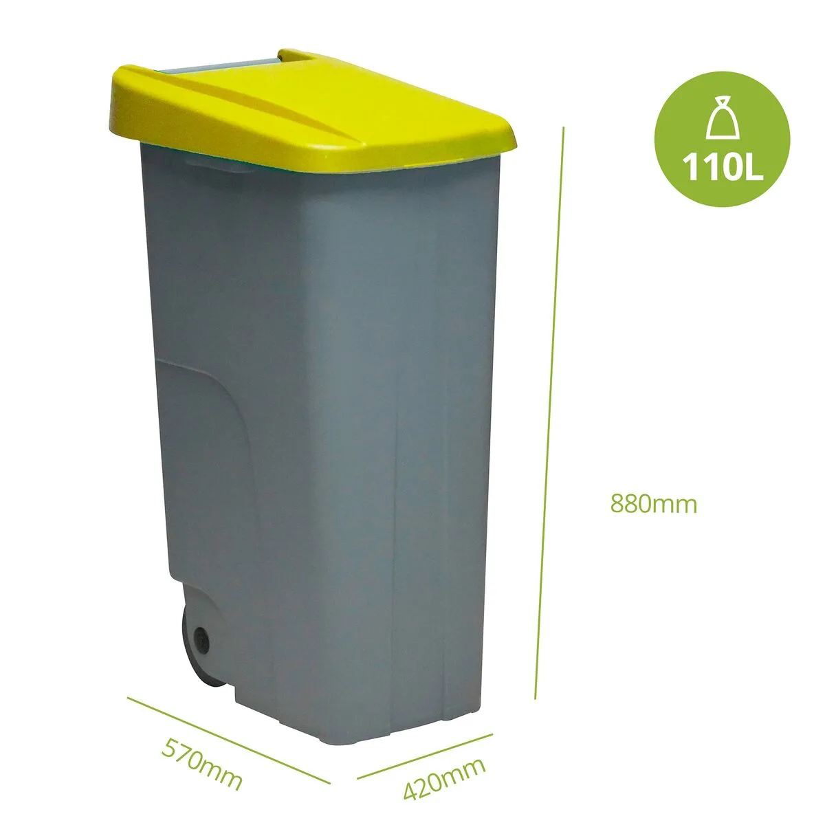 Poubelle recyclage denox jaune 110 l s840395923. Diaytar, c'est la promesse de découvrir au moins un produit qui vous fera dire 'Mais où était-il donc tout ce temps ?'.
