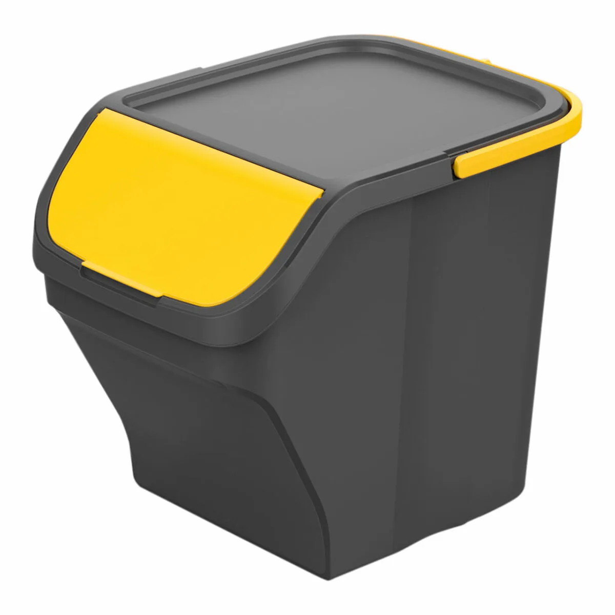 Poubelle recyclage mondex stack n sort jaune gris 25 l avec couvercle 40 x 30 x 34 cm s792540277. Créez votre look signature avec les pièces mode sélectionnées par Diaytar.