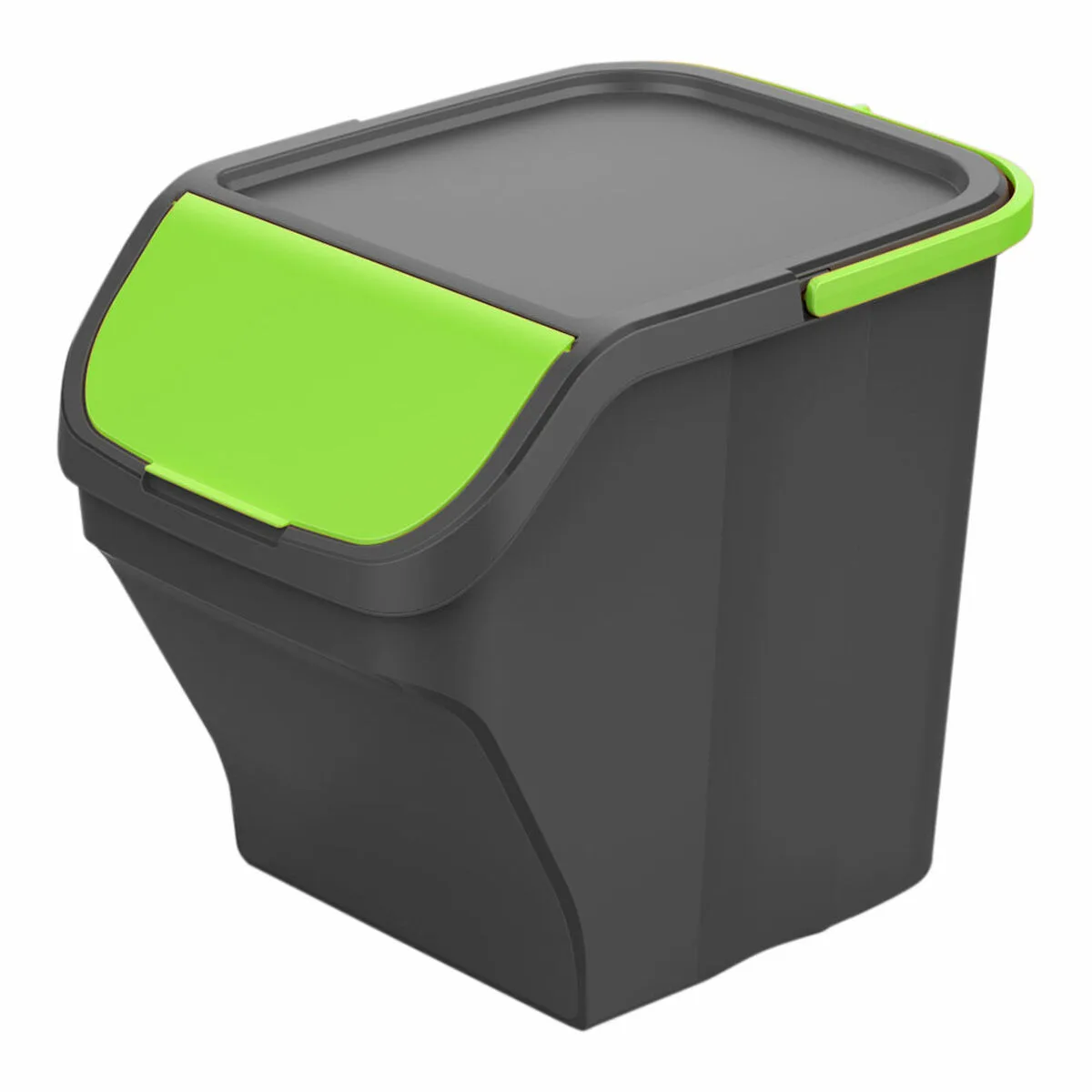 Poubelle recyclage mondex stack n sort vert gris 25 l avec couvercle 40 x 30 x 34 cm s792540321. Nous croyons en la magie des objets. Chez Diaytar, chaque produit a le pouvoir de transformer une routine en moment précieux.