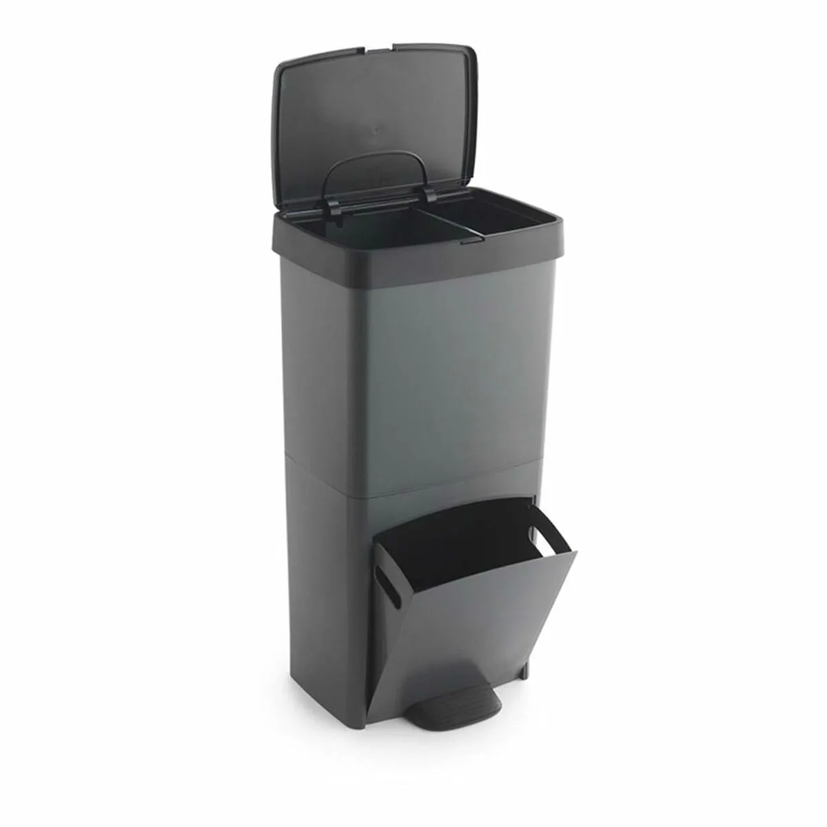 Poubelle recyclage sp berner anthracite 10 l 30 l x 2 plastique 3 compartiments 1 unite s792605422. L'art de vivre à la française s'exprime dans notre collection maison Diaytar.
