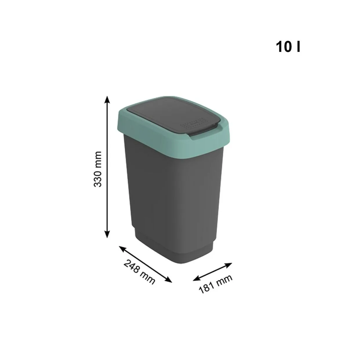 Poubelle rotho twist green vert plastique 10 l s9111939499. L'ambition de Diaytar : devenir votre boutique en ligne de référence pour tous les produits qui améliorent votre vie