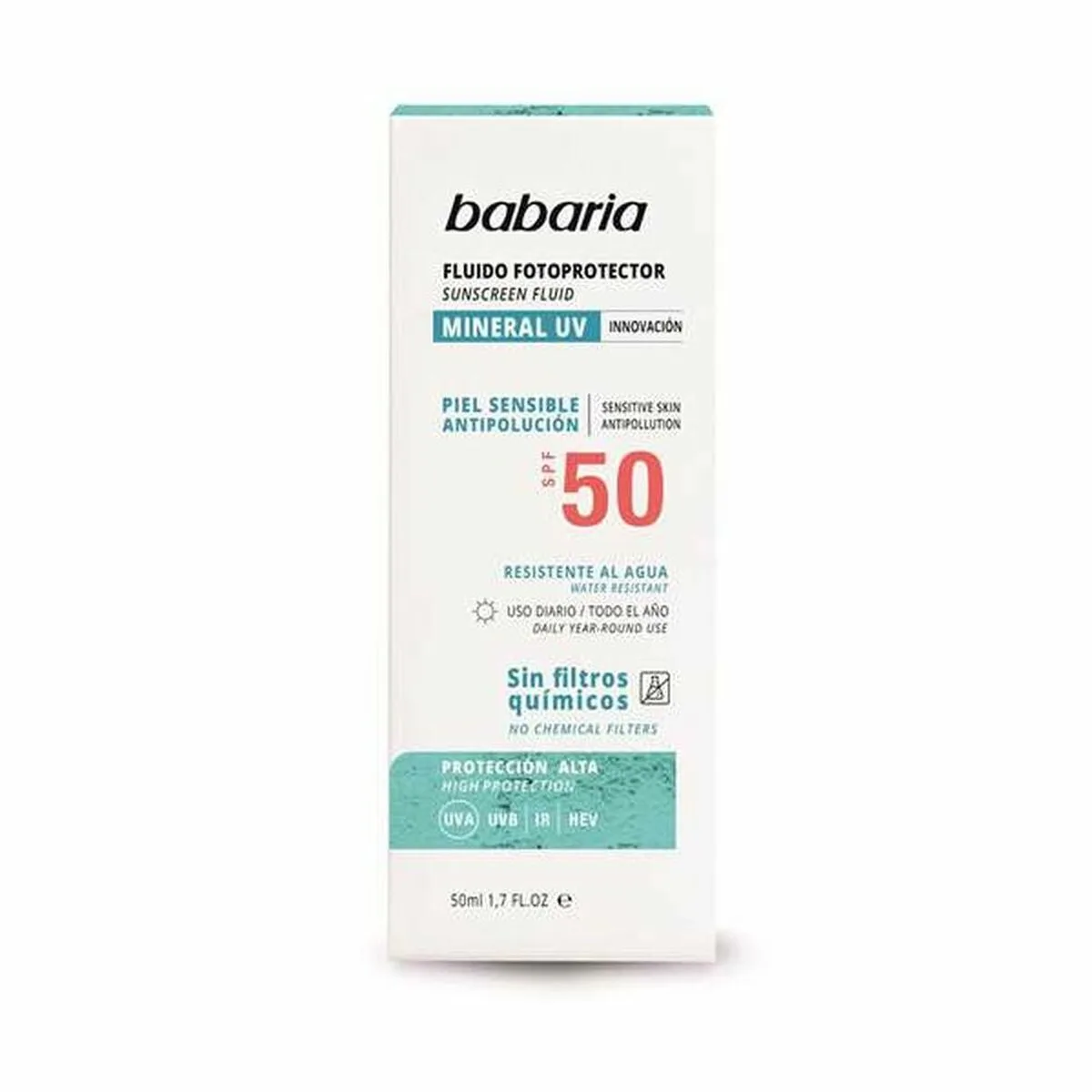 Protecteur solaire fluide babaria solar mineral uv spf 50 50 ml s059747043. Diaytar : Votre guide shopping pour une sélection exigeante de produits tendance, technologiques et domestiques