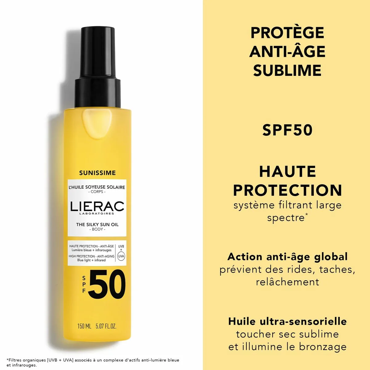 Protecteur solaire lierac sunissime spf 50 150 ml s0513033334. Notre mantra chez Diaytar : un produit, un sourire. Nous mesurons notre succès à votre satisfaction instantanée.