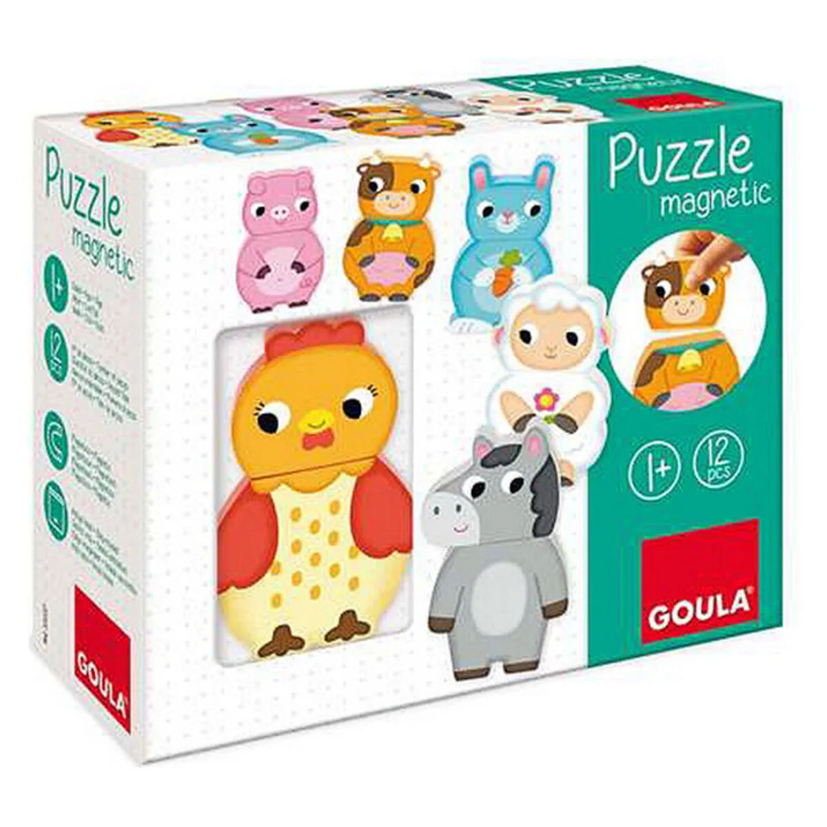 Puzzle en bois personnalisable goula goula 455245 12 pcs s240340862. Exprimez votre personnalité avec les accessoires tendance de Diaytar.