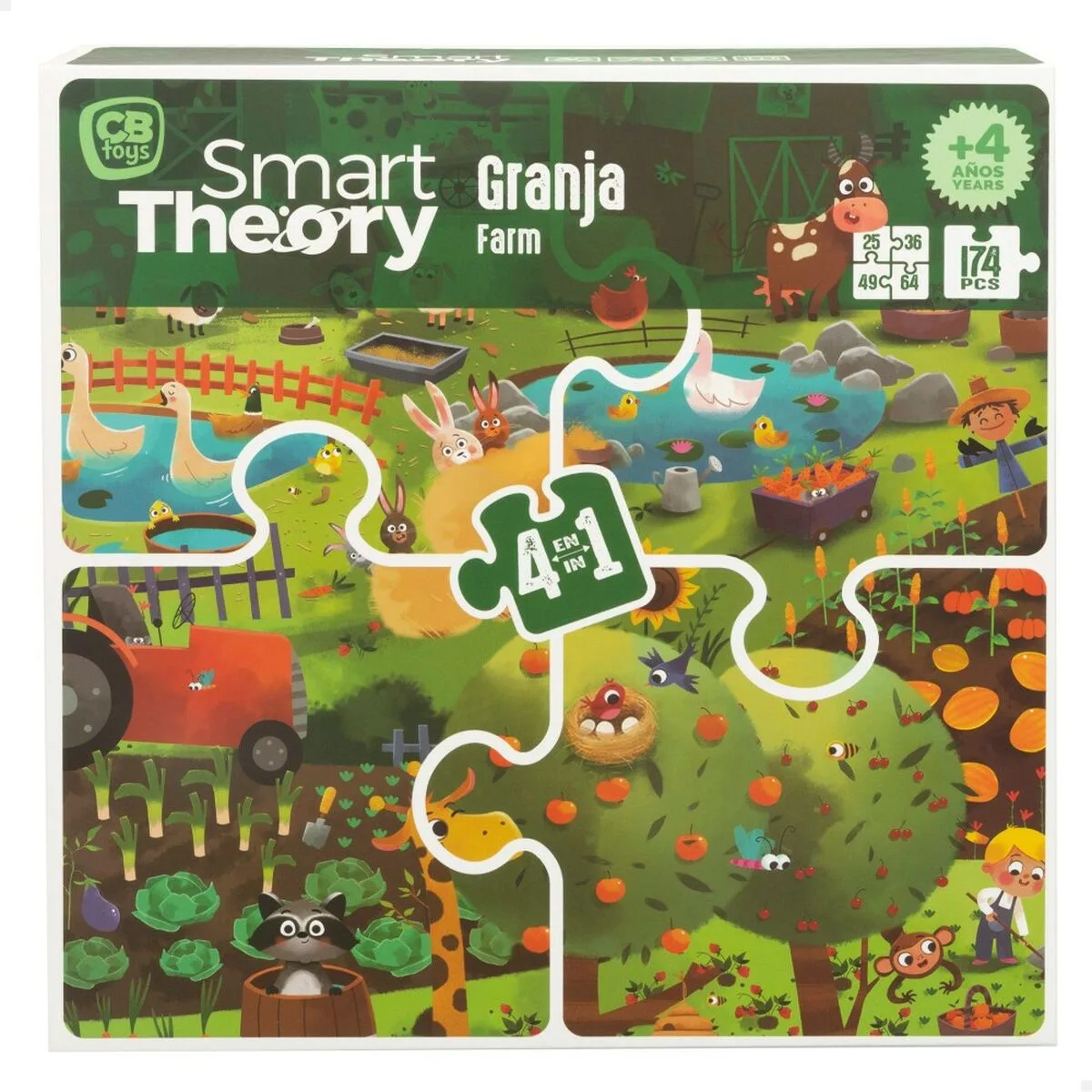 Puzzle enfant colorbaby 4 en 1 174 pieces ferme 68 x 68 cm 6 unites s890040959. Diaytar décomplexe le shopping en ligne : trouvez tout ce dont vous avez besoin et tout ce dont vous rêvez, au même endroit