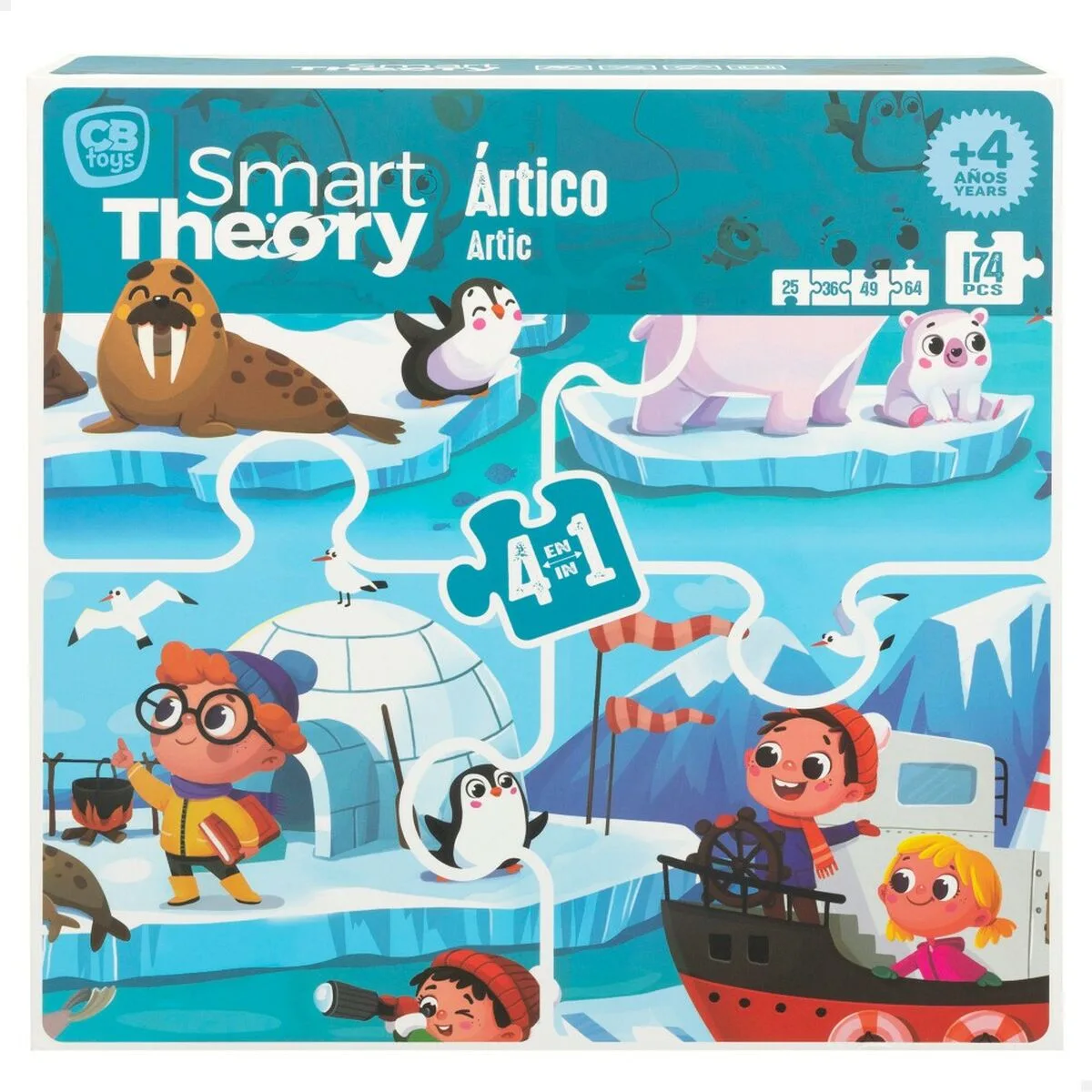 Puzzle enfant colorbaby artic 4 en 1 174 pieces 136 x 34 cm 6 unites s890041010. Pour un shopping sans contrainte et plein de bonnes surprises, Diaytar est la destination ultime des produits généralistes