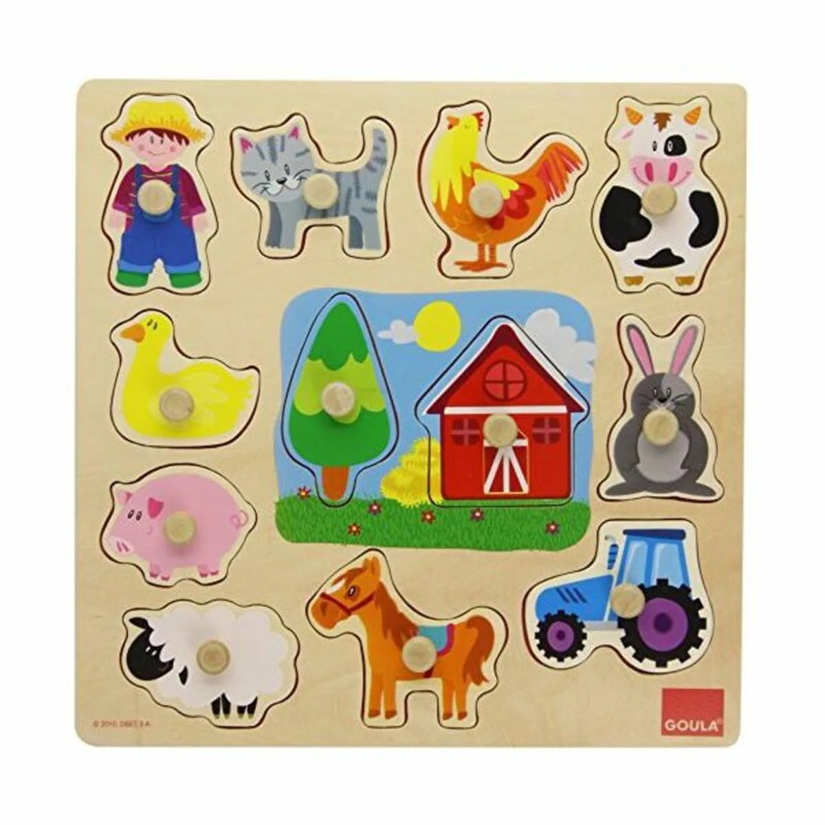 Puzzle enfant en bois goula 53025 12 pcs s240343463. Notre mantra chez Diaytar : un produit, un sourire. Nous mesurons notre succès à votre satisfaction instantanée.