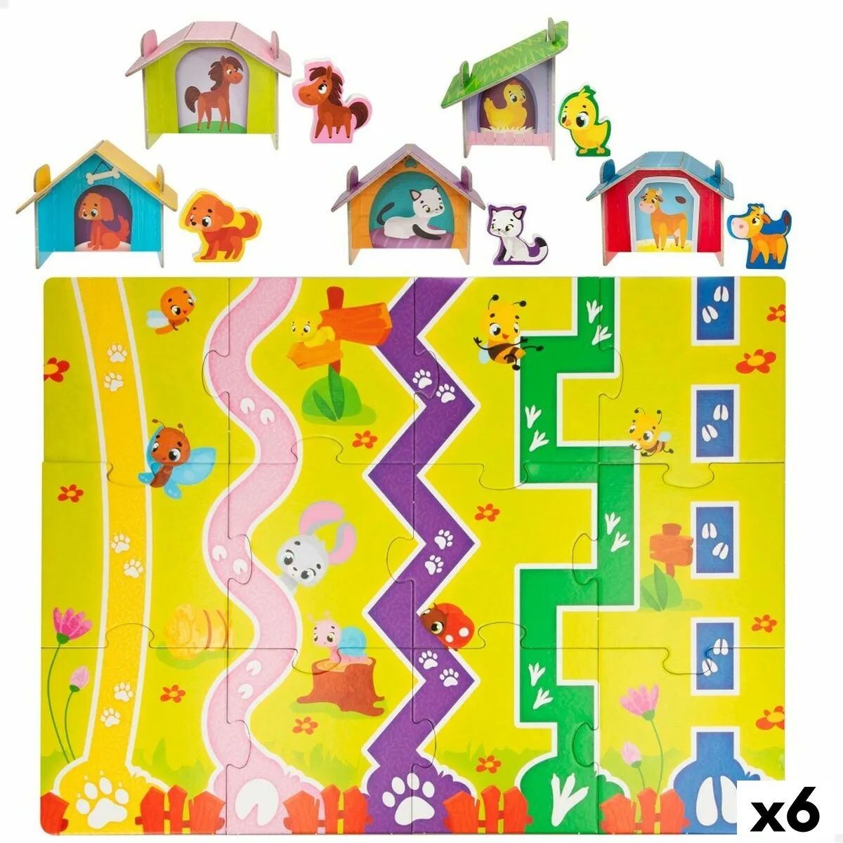 Puzzle enfant lisciani giochi 48 x 1 x 36 cm ferme 12 pieces 27 pieces 6 unites s890315868. Révélez votre style avec la collection capsule Diaytar, limitée et exclusive.