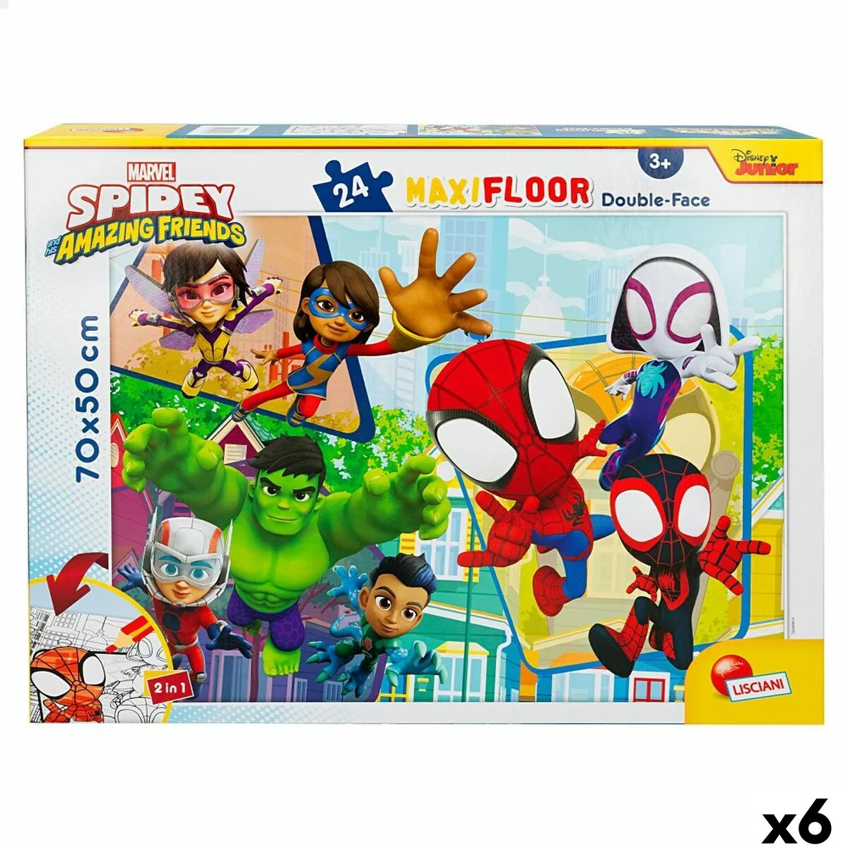 Puzzle enfant spidey double face 24 pieces 70 x 1 5 x 50 cm 6 unites s890256454. Diaytar puise sa force dans sa capacité à sans cesse renouveler son offre avec des produits généraux frais et inattendus