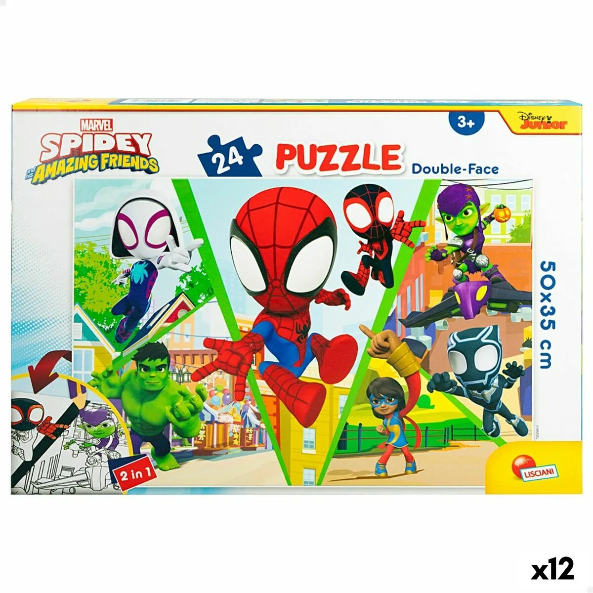 Puzzle enfant spidey double face 50 x 35 cm 24 pieces 12 unites s890255687. Diaytar, c'est l'assurance de découvrir des produits que vous ne trouverez nulle part ailleurs, tous domaines confondus