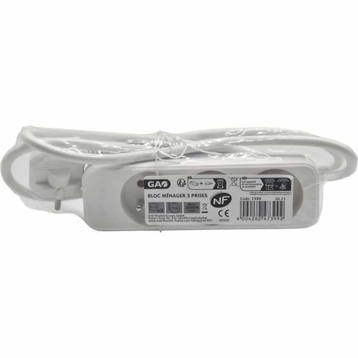 Rallonge 3 prises schuko sans interrupteur gao s7101663178. Rejoignez la communauté Diaytar et vivez une expérience shopping unique.