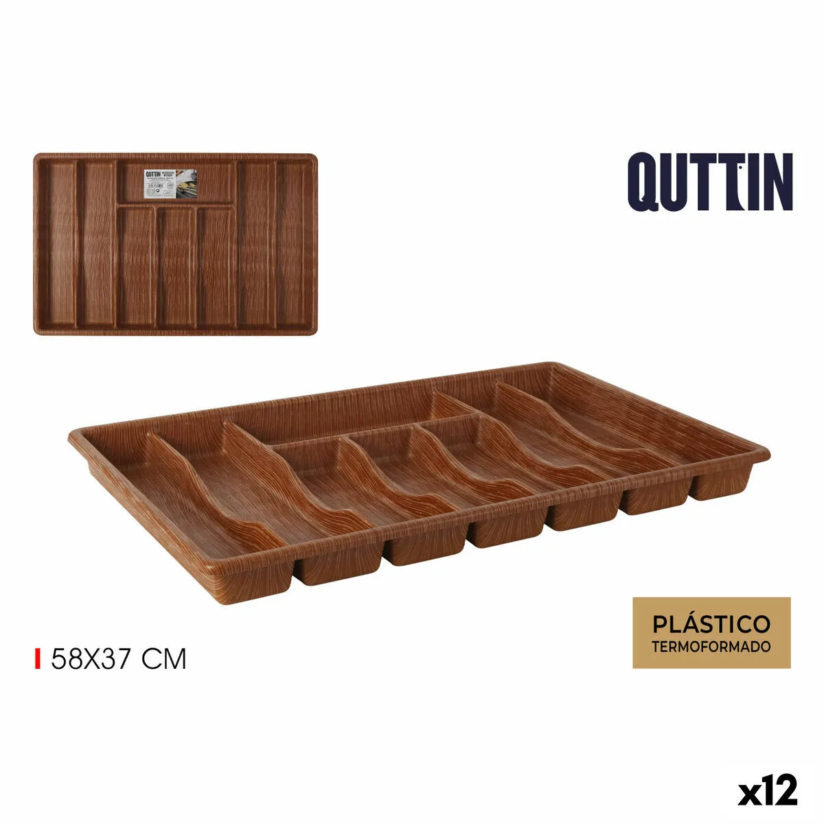 Range couverts quttin 59 x 38 cm thermoplastique 12 unites s222996428. Diaytar : Parce que vos goûts sont éclectiques, notre offre de produits l'est tout autant. Explorez sans modération.