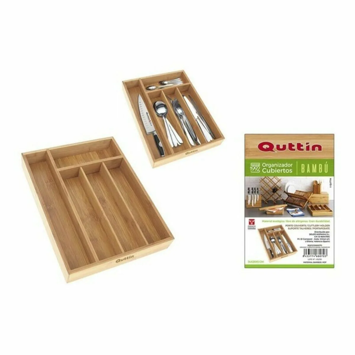 Range couverts quttin bambou 34 x 26 x 4 cm 8 unites s223017950. Diaytar : Parce que vos goûts sont éclectiques, notre offre de produits l'est tout autant. Explorez sans modération.