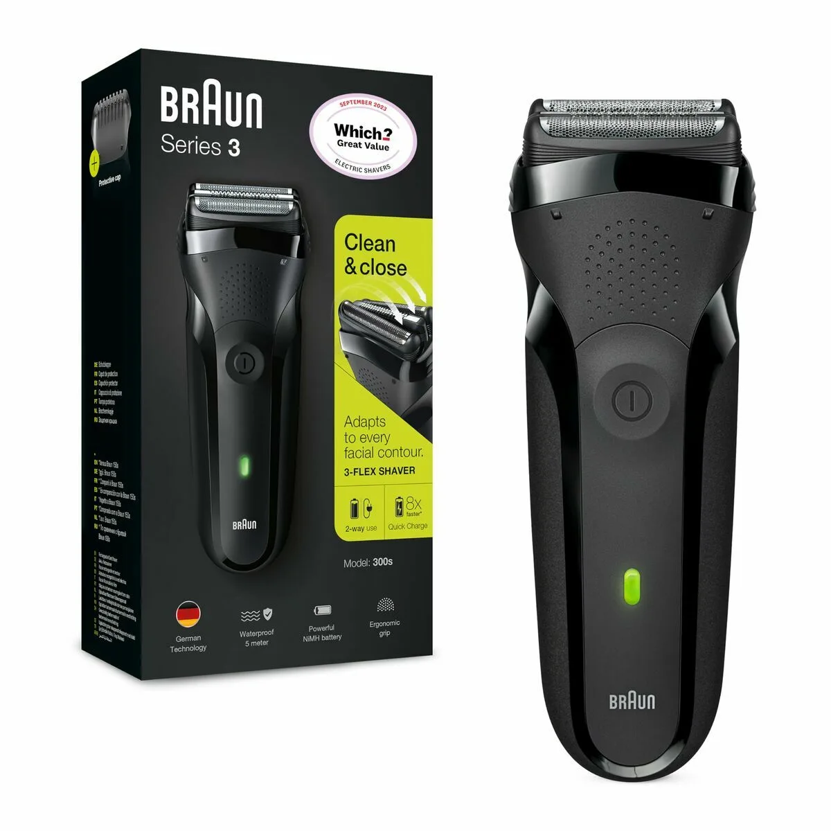 Rasoir electrique rechargeable braun 3 300s chargement rapide s843488846. La mode selon Diaytar : audacieuse, accessible et toujours dans l'air du temps.