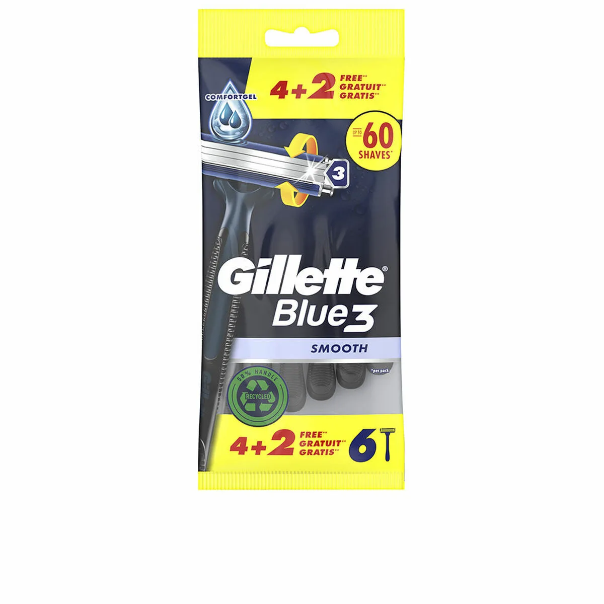 Rasoirs jetables gillette blue 3 6 unites s0512655885. Plongez dans l'univers Diaytar, votre référence pour des produits du quotidien, high-tech et déco, tous porteurs de tendances