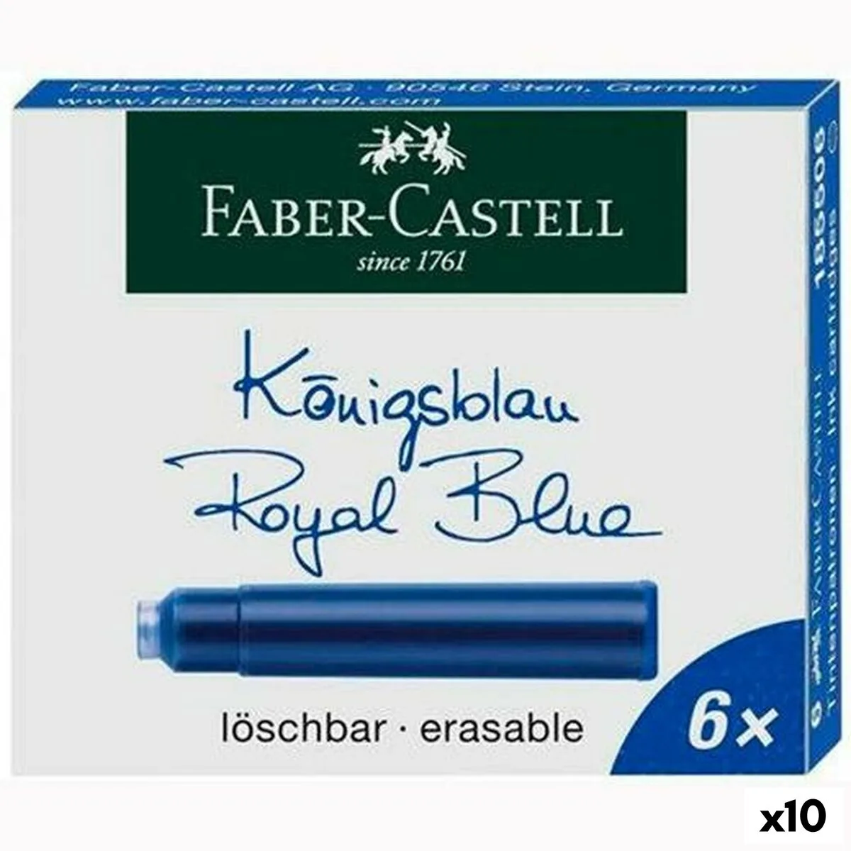 Recharge d encre faber castell 185506 bleu fonce cartouche crayon stylo calligraphique 10 unites s842178987. Diaytar opère une veille constante pour vous offrir l'élite des produits généraux, électroniques et maison.
