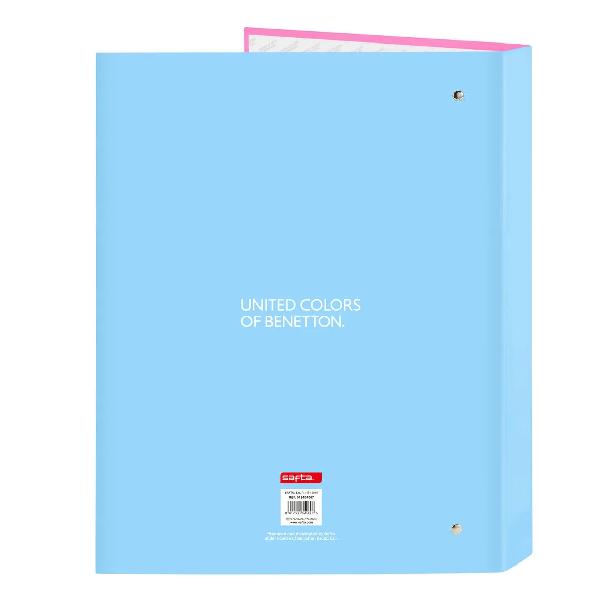 Reliure a anneaux benetton spring rose bleu ciel a4 26 5 x 33 x 4 cm s430998780. Chez Diaytar, nous sommes convaincus que le meilleur produit est celui qui allie utilité, beauté et innovation. C'est notre credo.