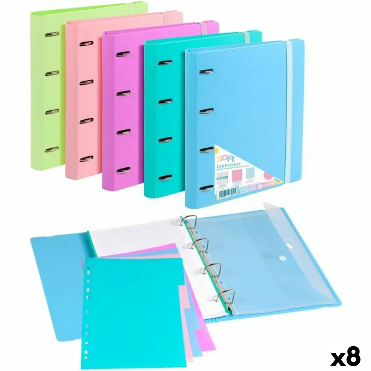 Reliure a anneaux carchivo multicouleur a4 8 unites s842113532. La boutique en ligne Diaytar, un terrain de jeu infini pour tous ceux qui aiment découvrir des produits utiles et beaux