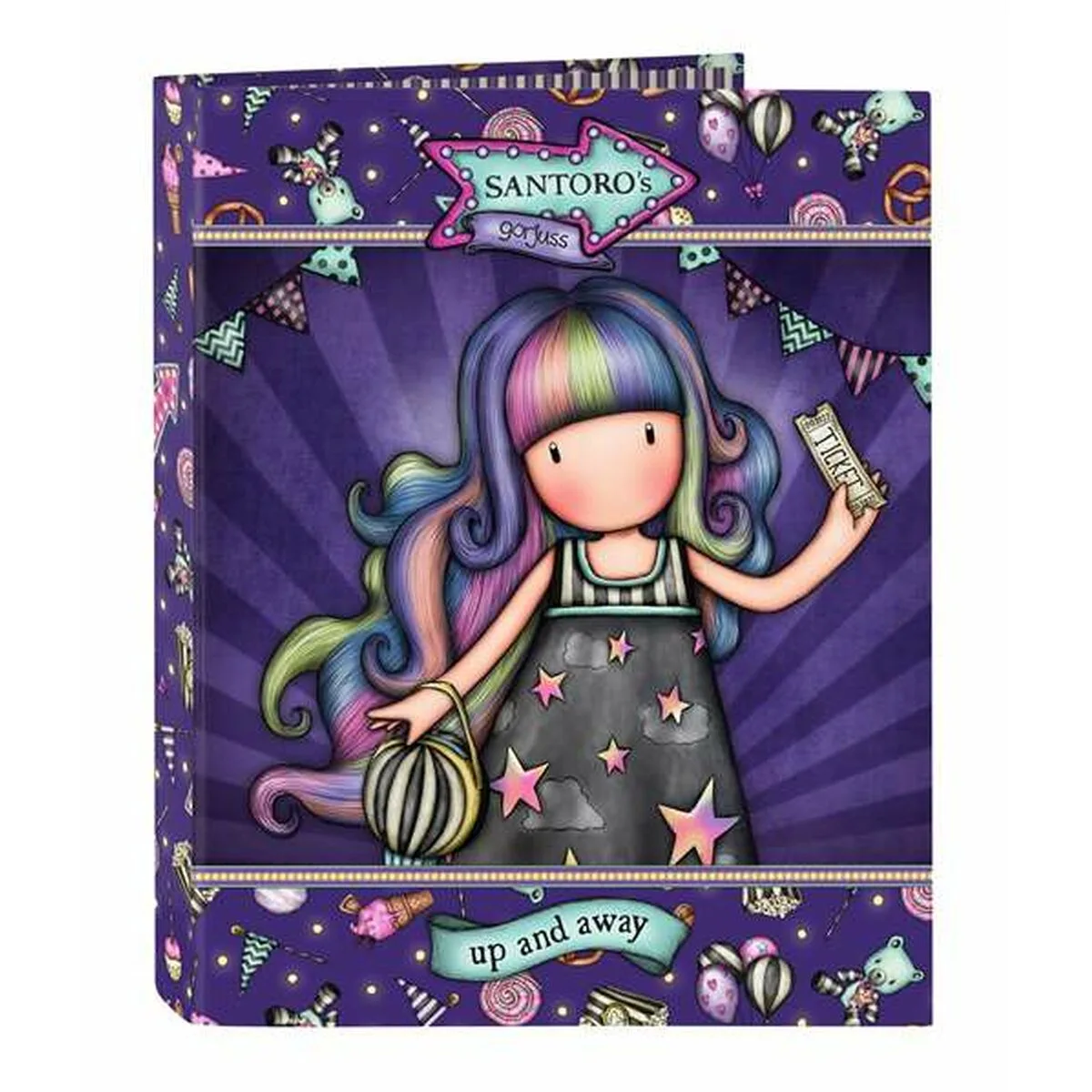 Reliure a anneaux gorjuss up and away violet 26 5 x 33 x 4 cm s244018726. Notre équipe Diaytar est une bande de dénicheurs compulsifs, toujours en quête du produit qui provoquera l'étincelle dans votre regard.