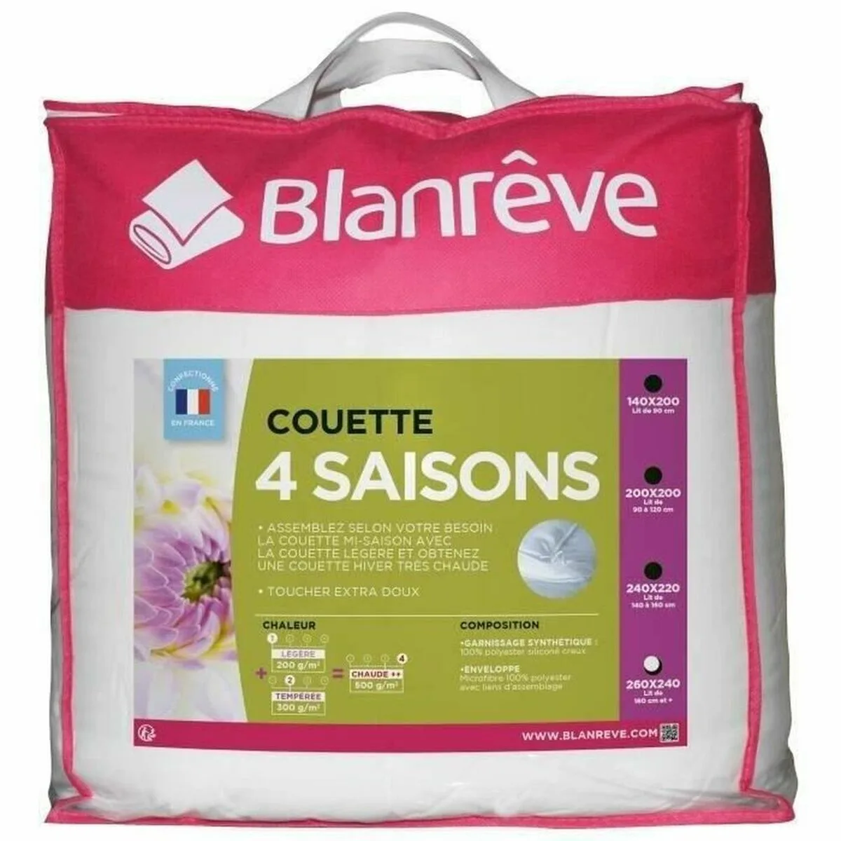Remplissage de couette blanreve blanc 300 g m2 240 x 260 cm s716862447. Diaytar, c'est la solution élégante à tous vos problèmes du quotidien, et la source de nouvelles envies insoupçonnées.